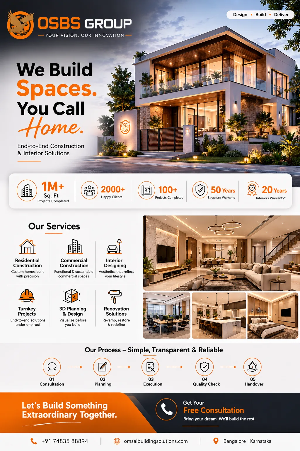 Om Sai Building Solutions, Modern Home Interiors & Constructions